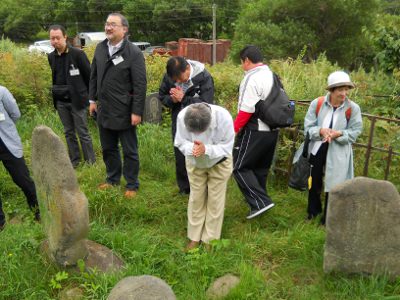 日本人墓地墓参（紗那）