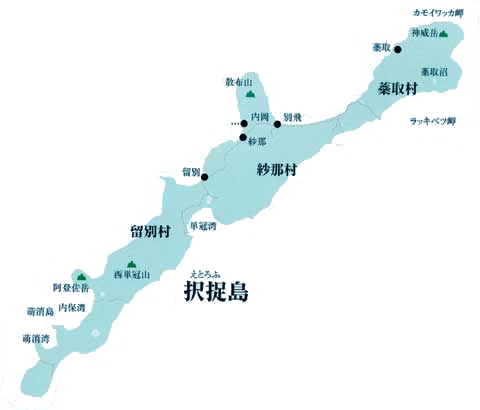 択捉島地図