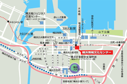 横浜情報文化センター案内図